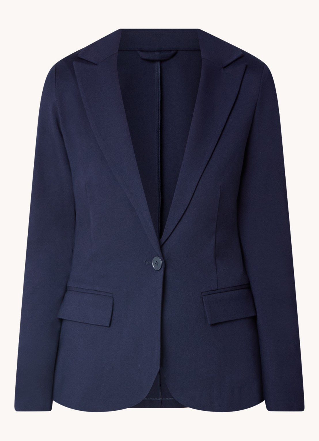 Benetton Blazer met klepzakken - voorkant donkerblauw