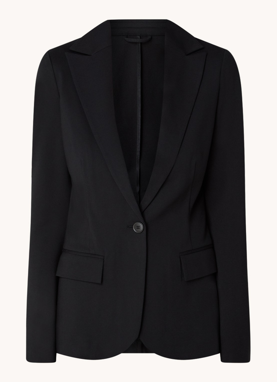 Benetton Blazer met klepzakken - voorkant 3 zwart