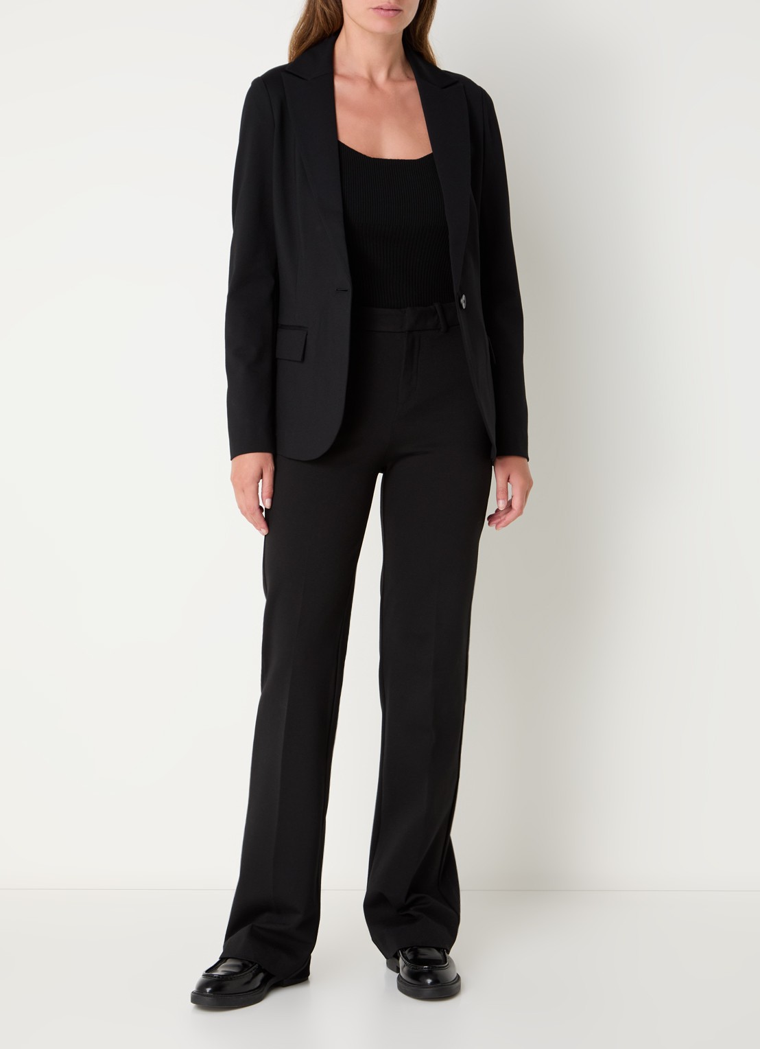 Benetton Blazer met klepzakken - voorkant 4 zwart