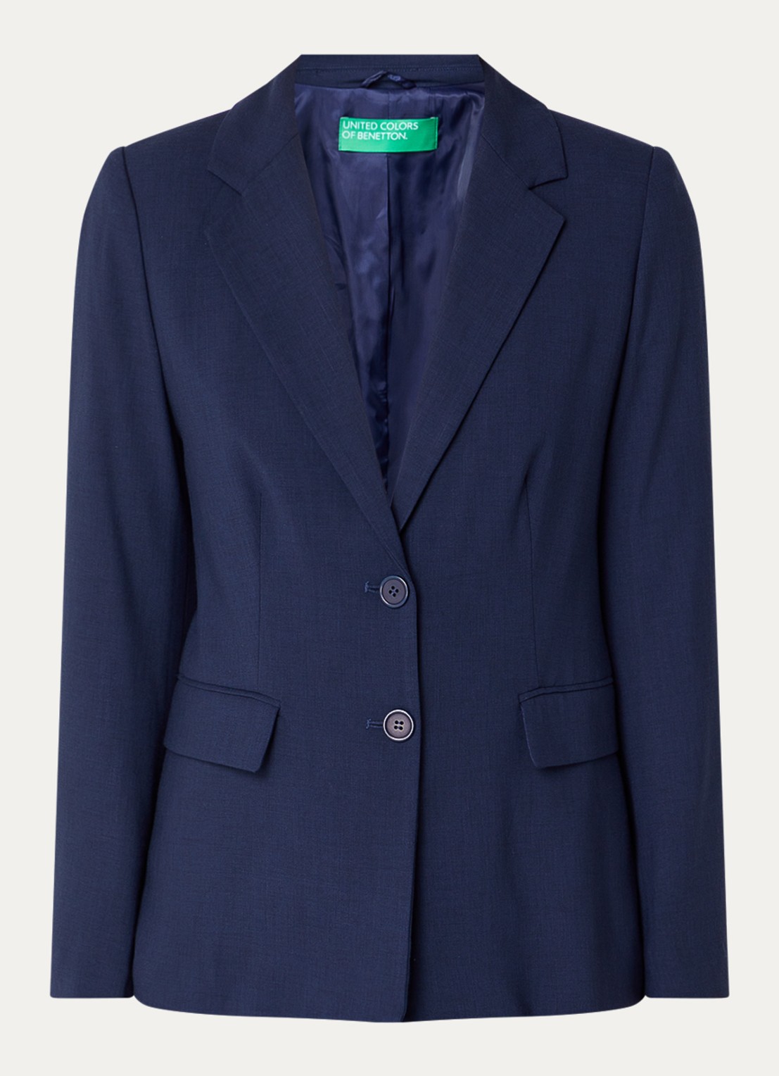Benetton Blazer met klepzakken - voorkant 2 donkerblauw