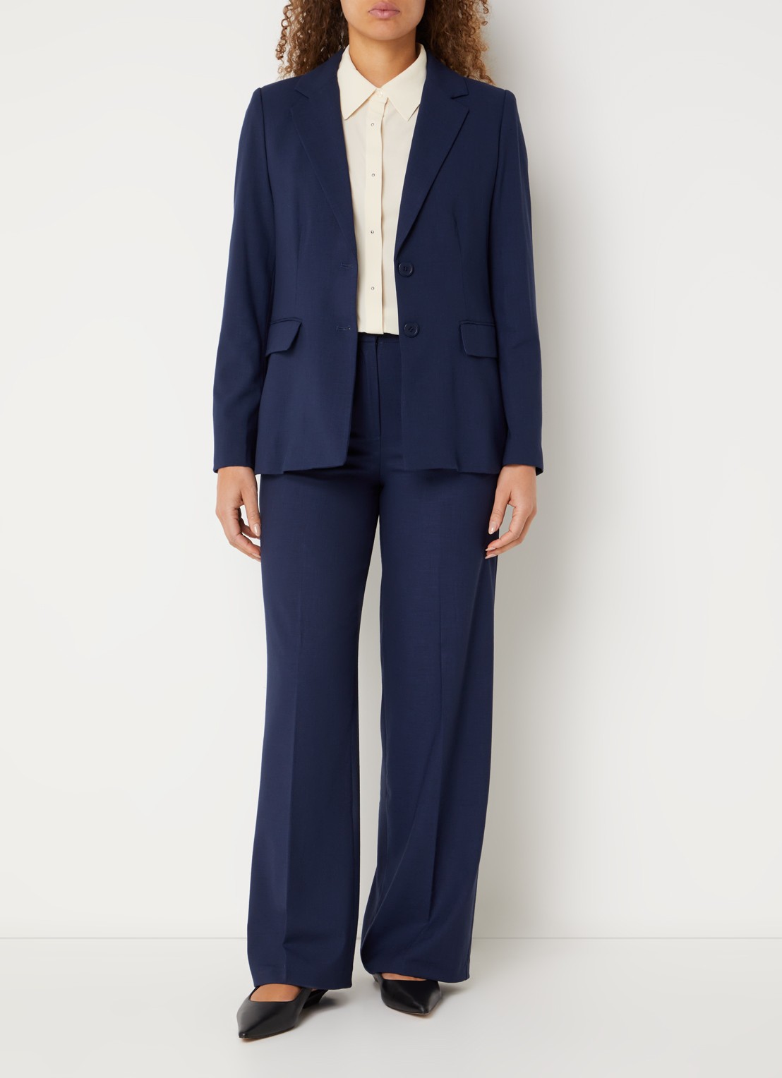 Benetton Blazer met klepzakken - voorkant 3 donkerblauw