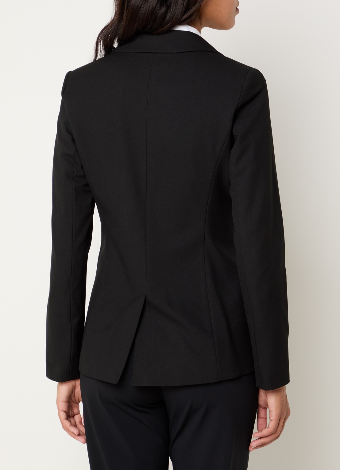 Benetton Blazer met schoudervulling en klepzakken - achterkant 4 zwart