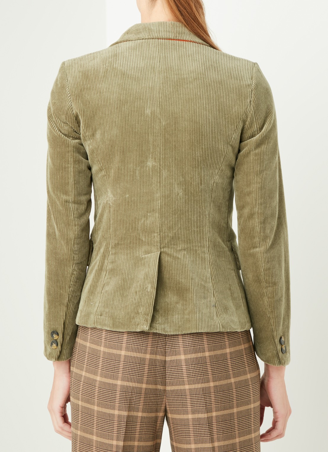 Benetton Blazer van corduroy - achterkant 2 mosgroen