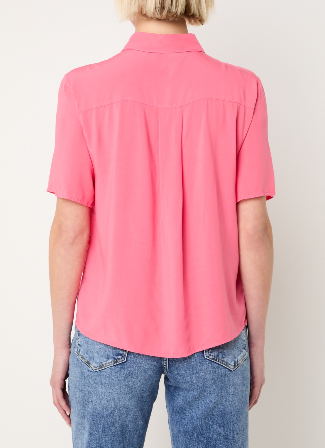 Benetton Blouse met kraag - achterkant 4 rood