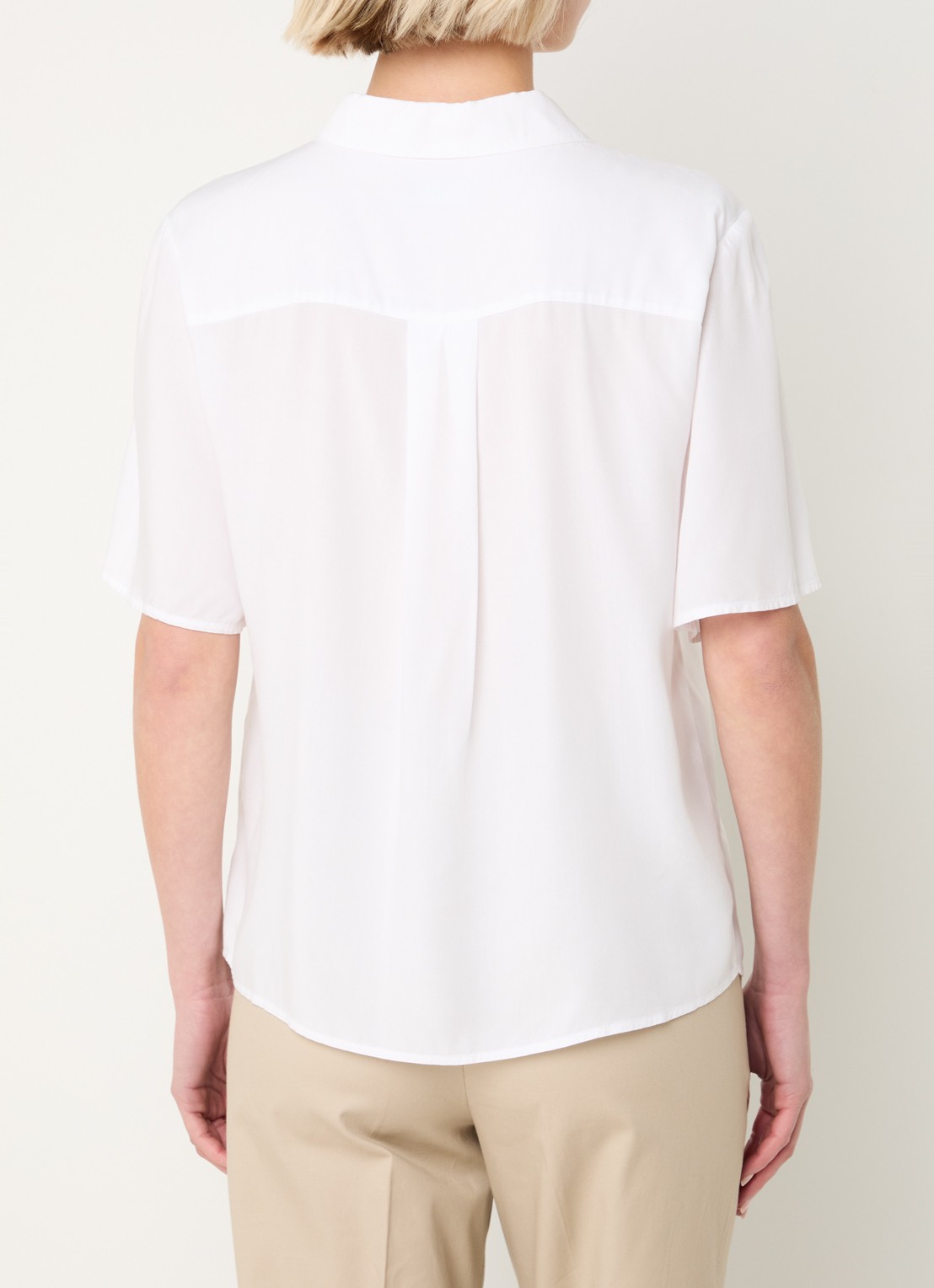 Benetton Blouse met kraag - achterkant gebroken wit