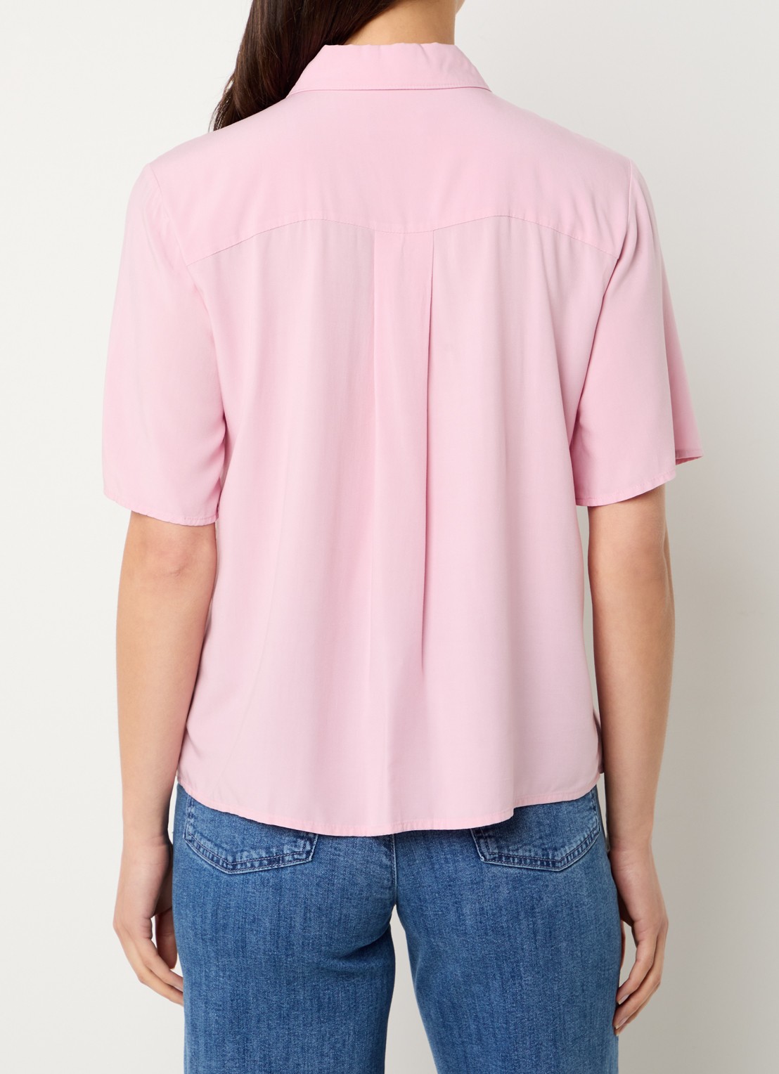 Benetton Blouse met kraag - achterkant 2 lichtroze