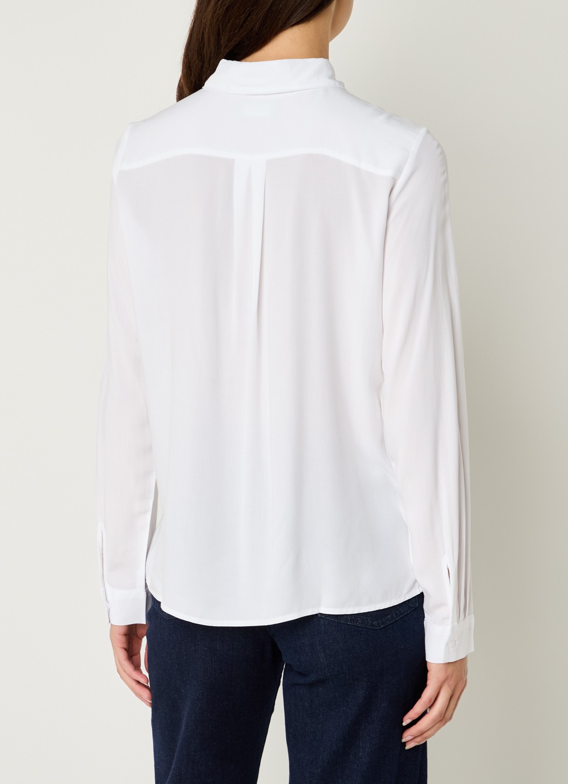 Benetton Blouse met kraag  - achterkant 4 gebroken wit