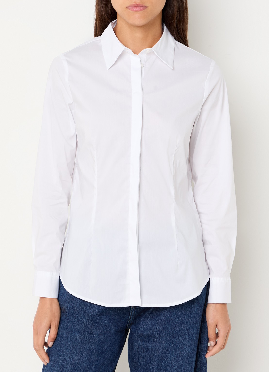 Benetton Blouse met kraag - detail 4 wit