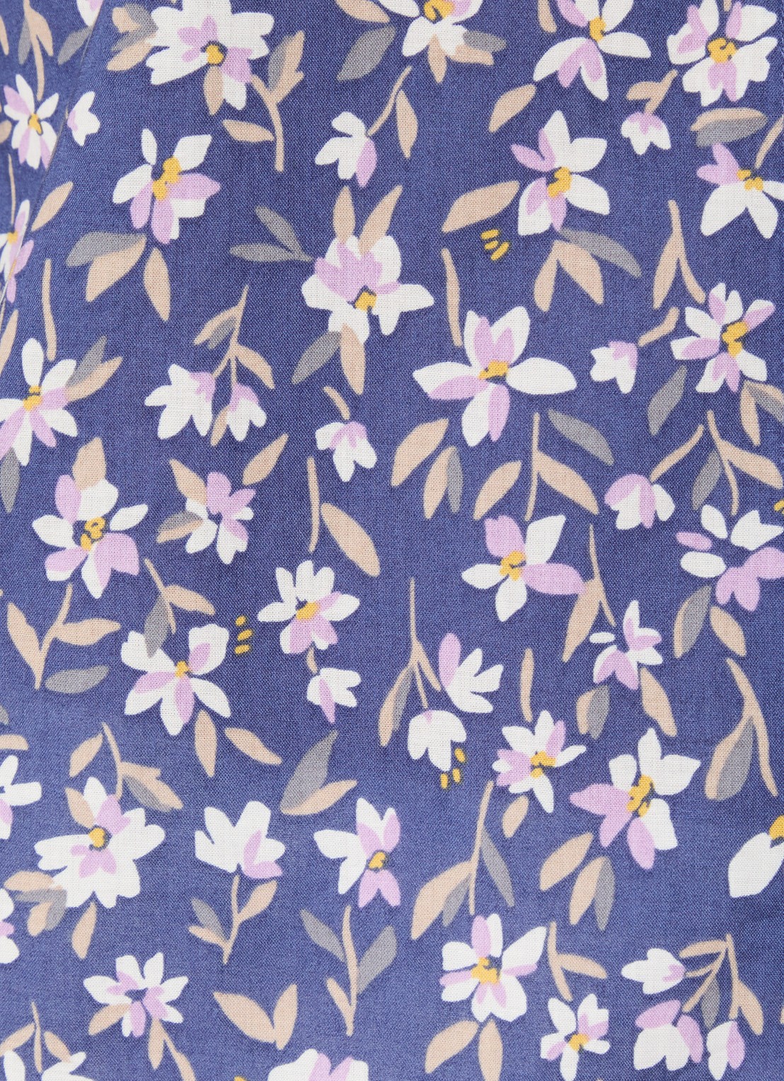 Benetton Blouse met print - detail 2 kobaltblauw