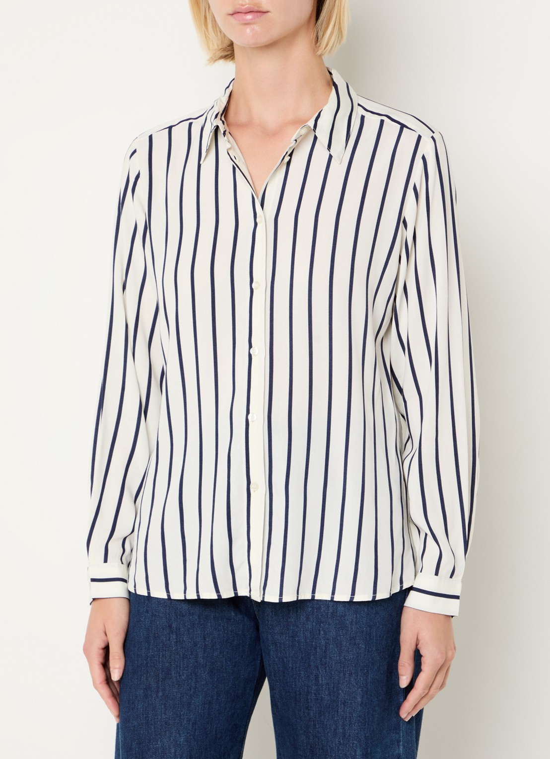 Benetton Blouse met print - detail 2 creme