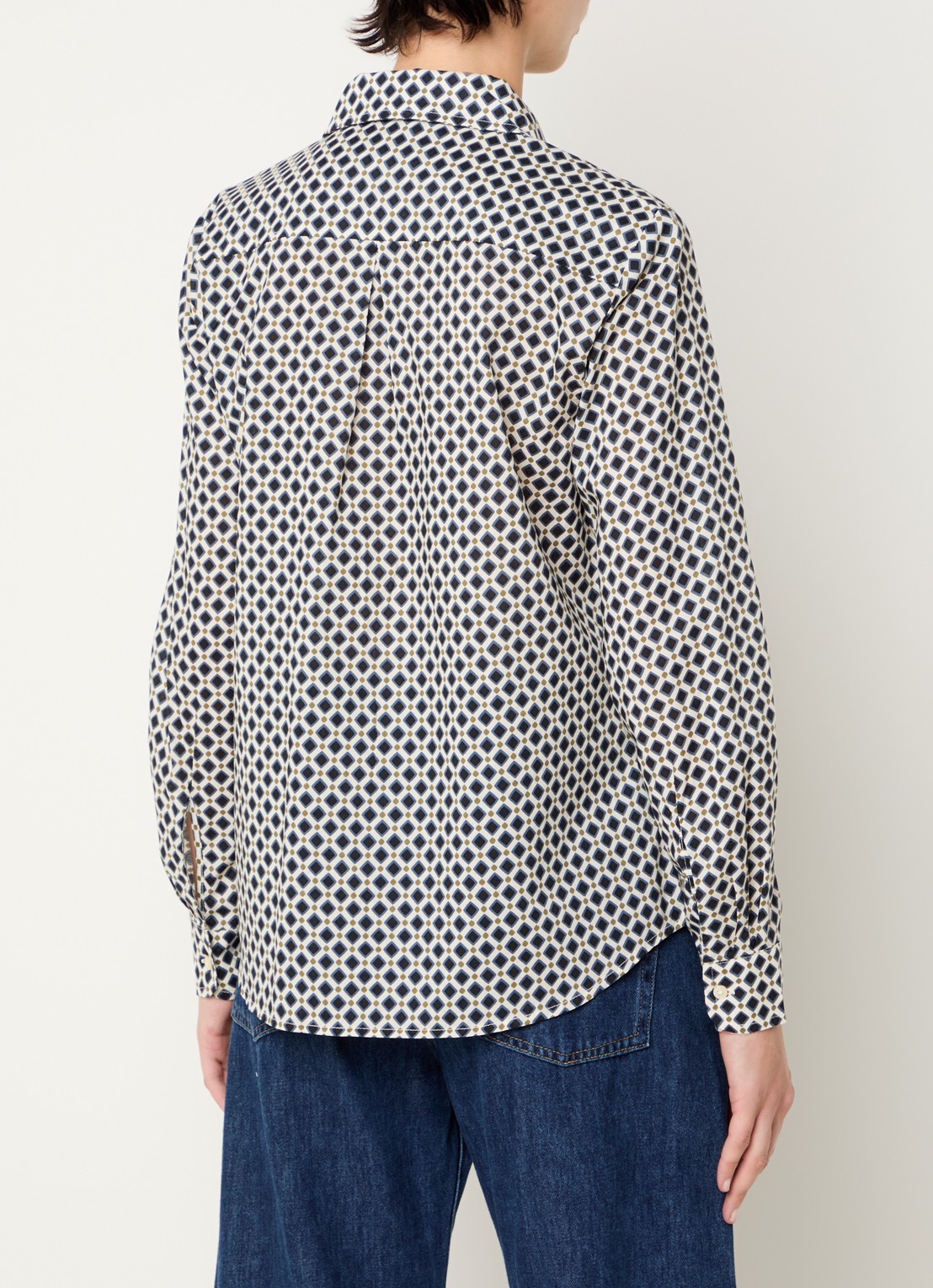 Benetton Blouse met print - achterkant groen
