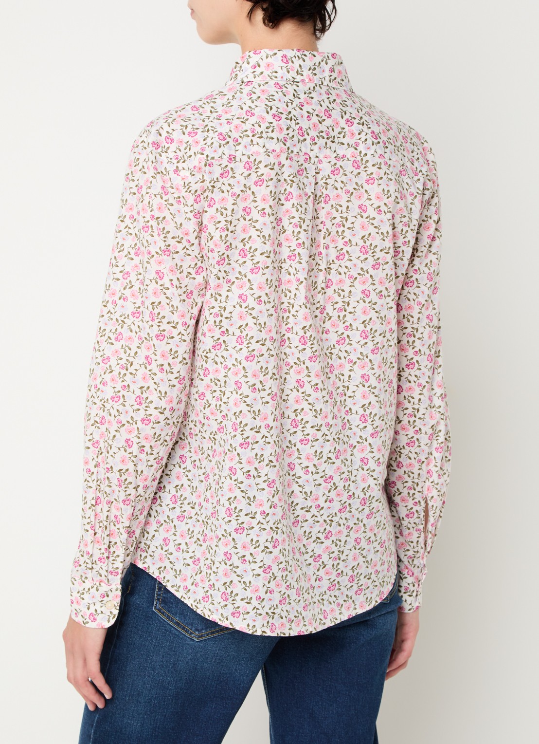 Benetton Blouse met print - achterkant 4 roze