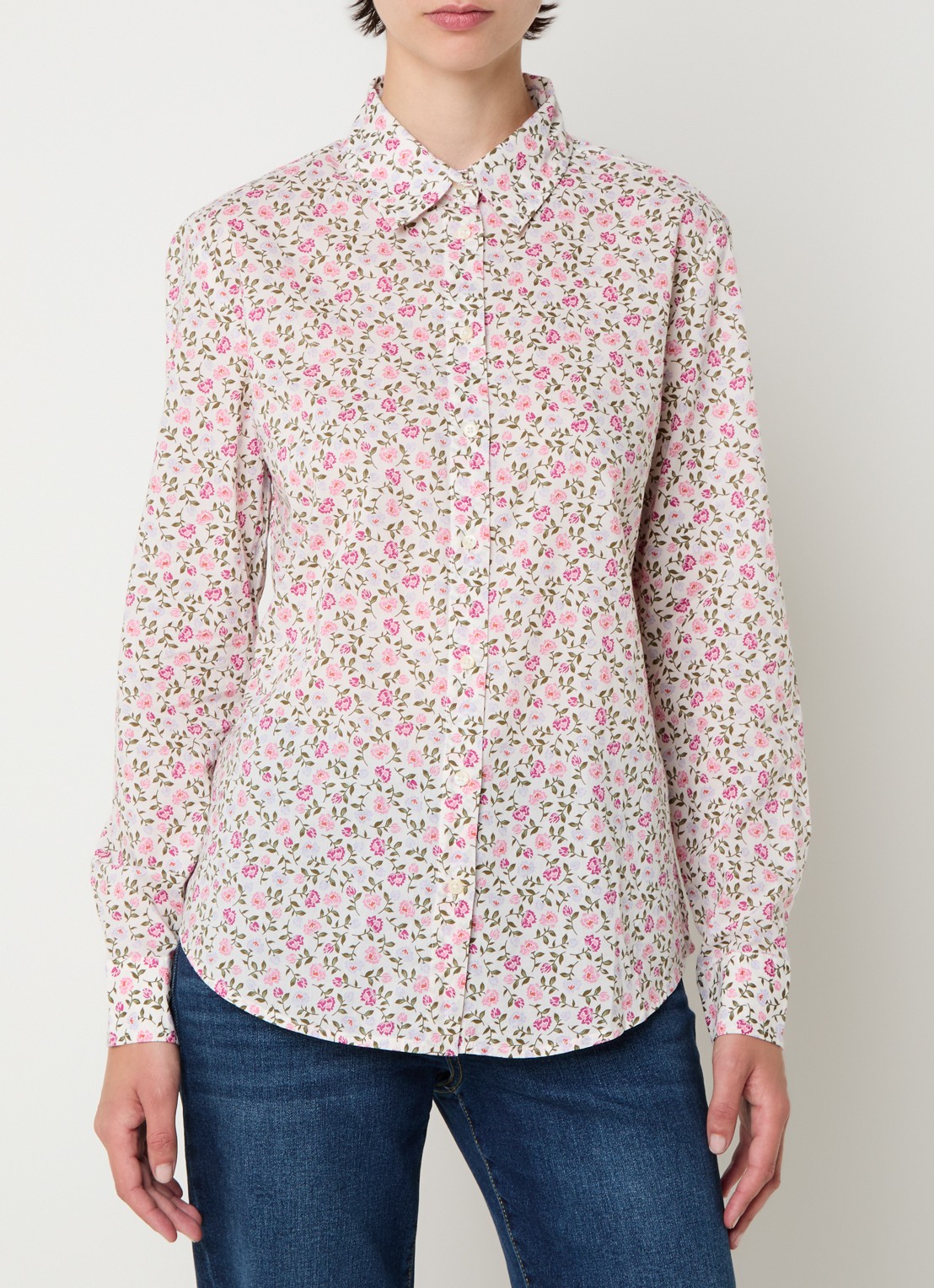Benetton Blouse met print - detail roze