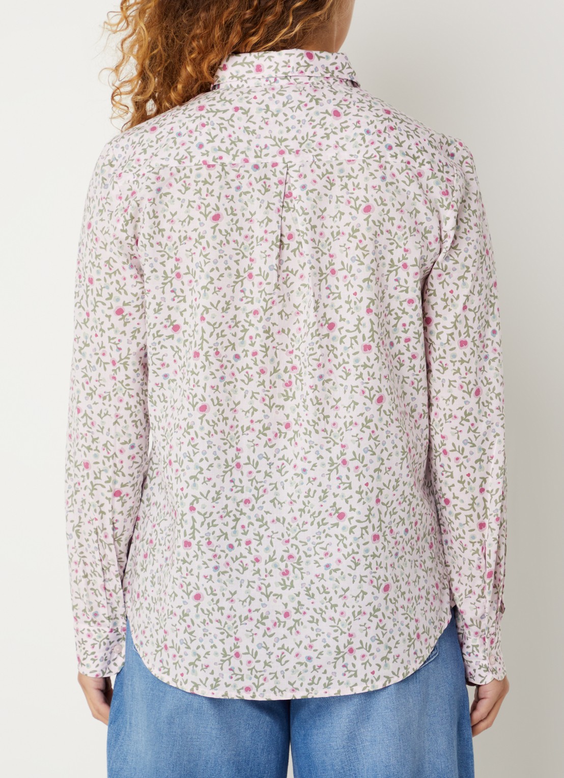 Benetton Blouse met print - achterkant 3 lichtroze