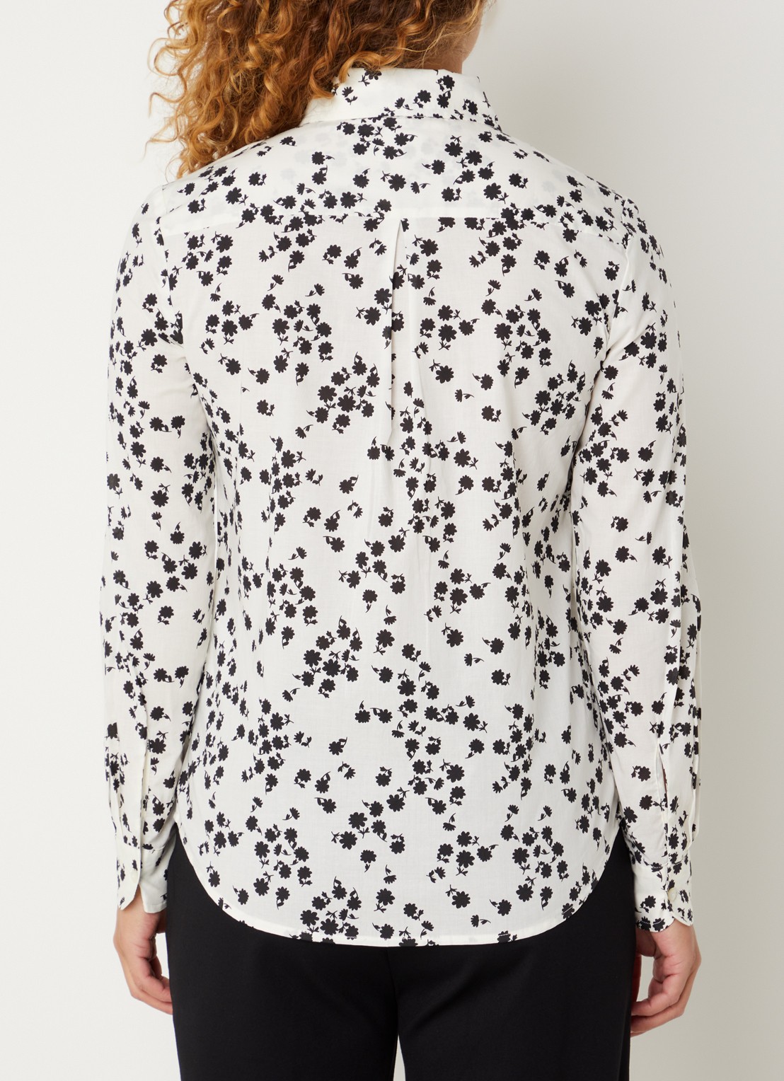 Benetton Blouse met print - achterkant 2 zwart
