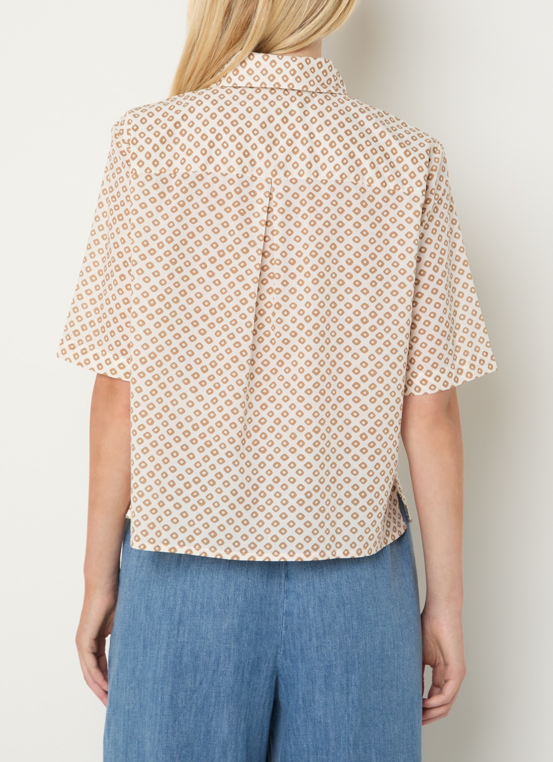 Benetton Blouse met print - achterkant groen