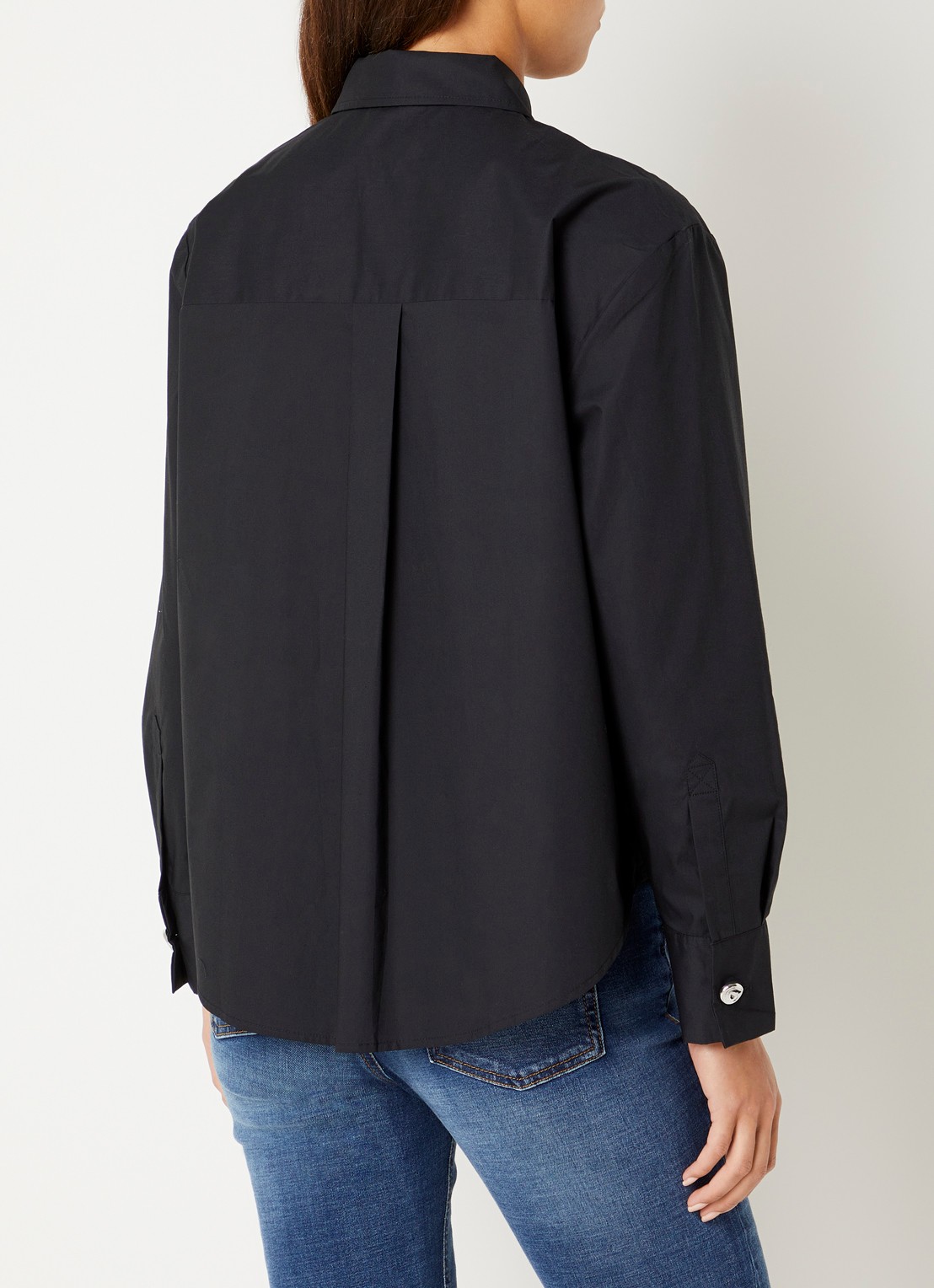 Benetton Blouse van katoen - achterkant 4 zwart