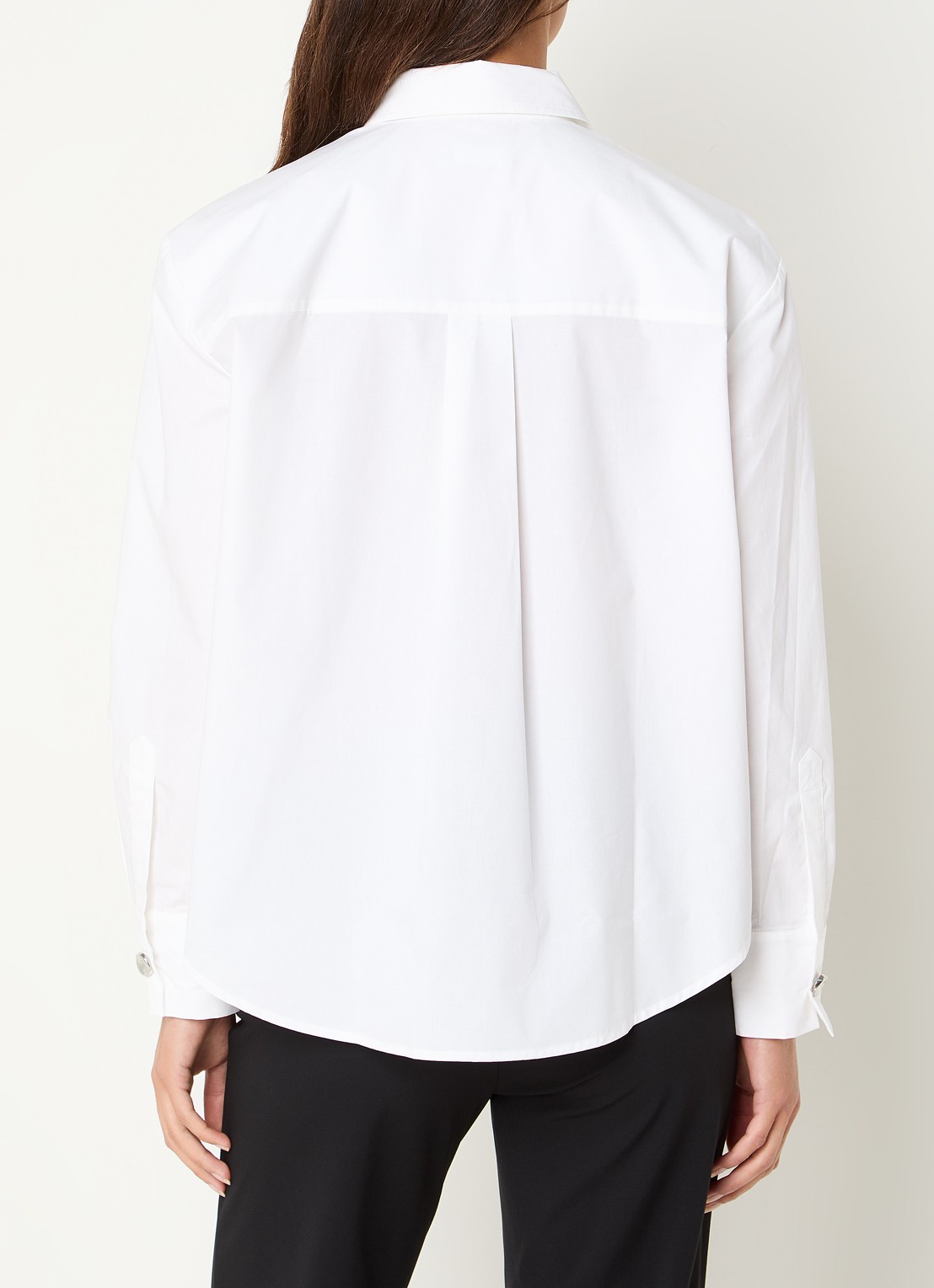 Benetton Blouse van katoen - achterkant 4 wit