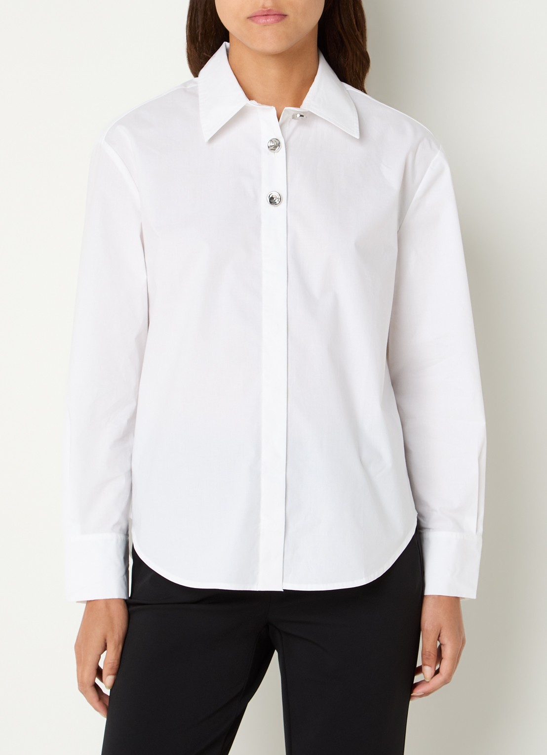 Benetton Blouse van katoen - detail 3 wit