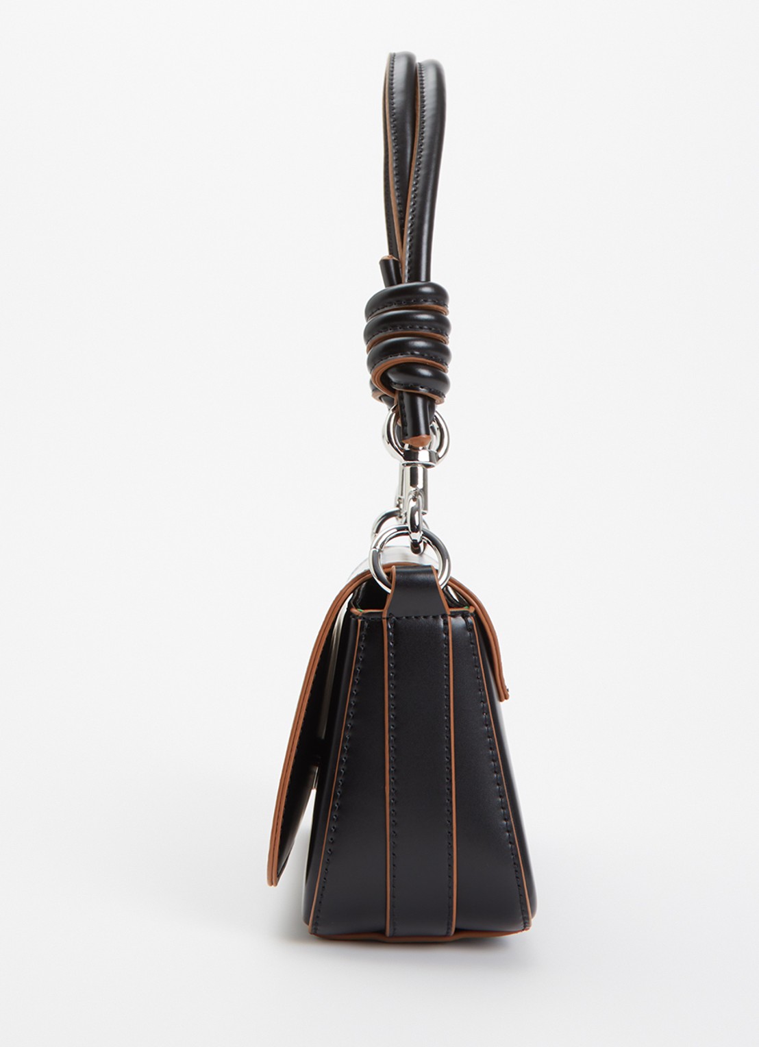Benetton Crossbodytas met afneembare schouderriem - detail 2 zwart