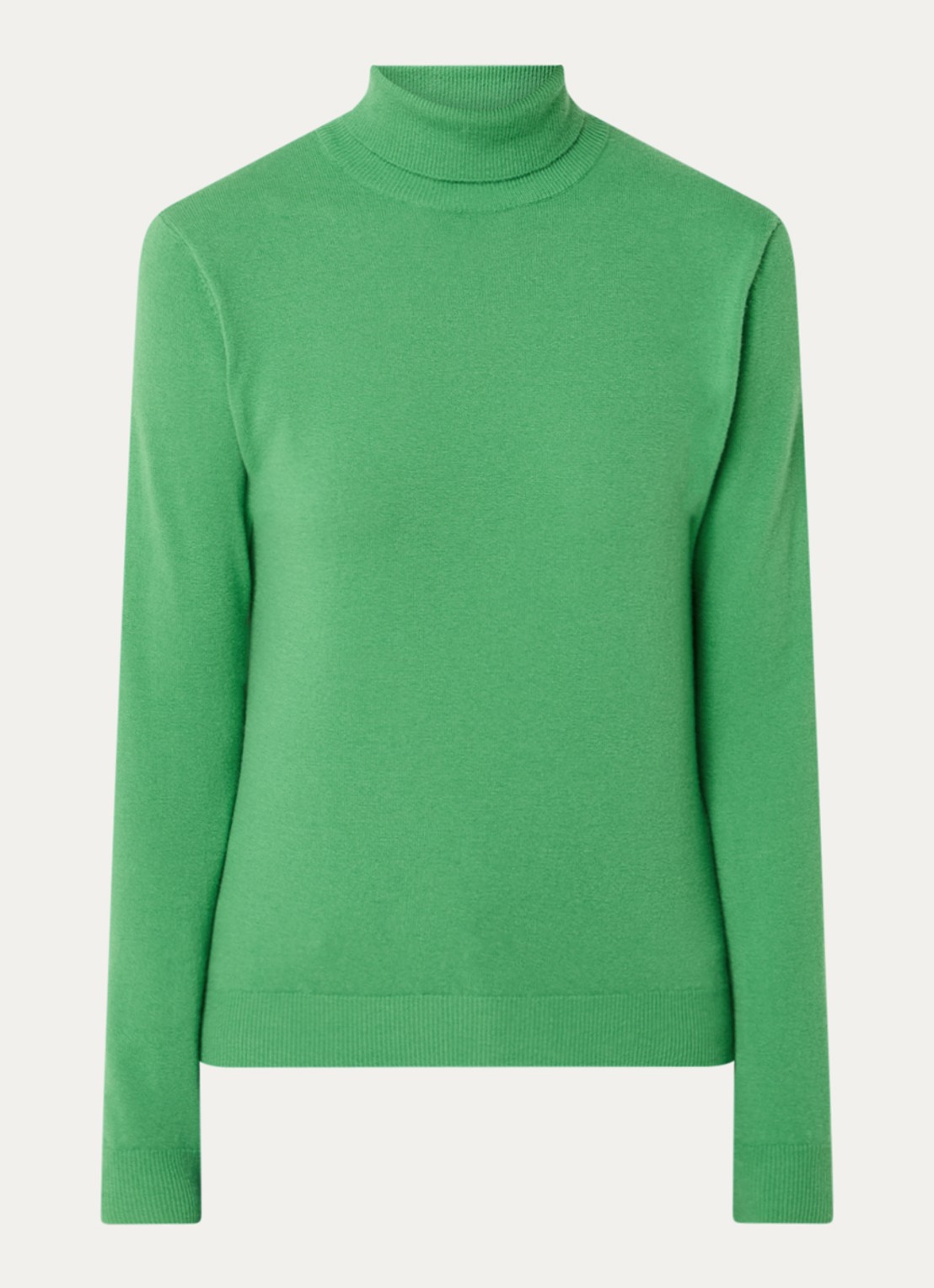 Benetton Fijngebreide coltrui van merino wol - voorkant 7 mint