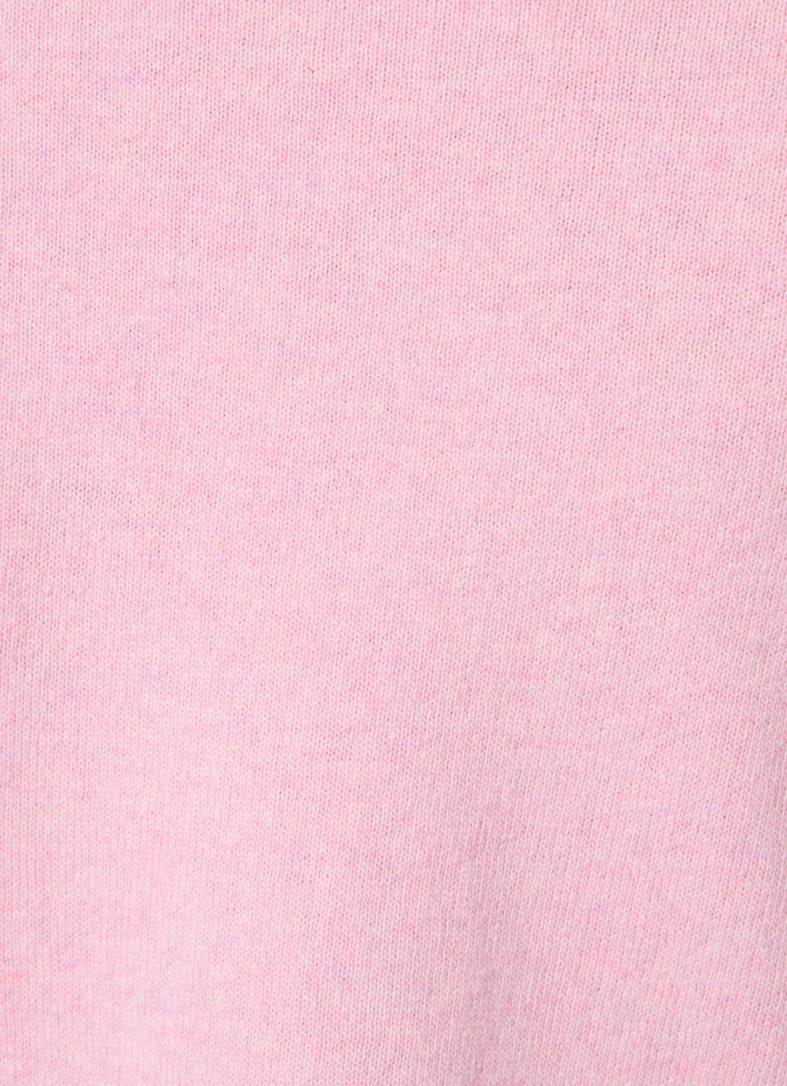 Benetton Fijngebreide pullover van scheerwol met V-hals - detail 7 lichtroze