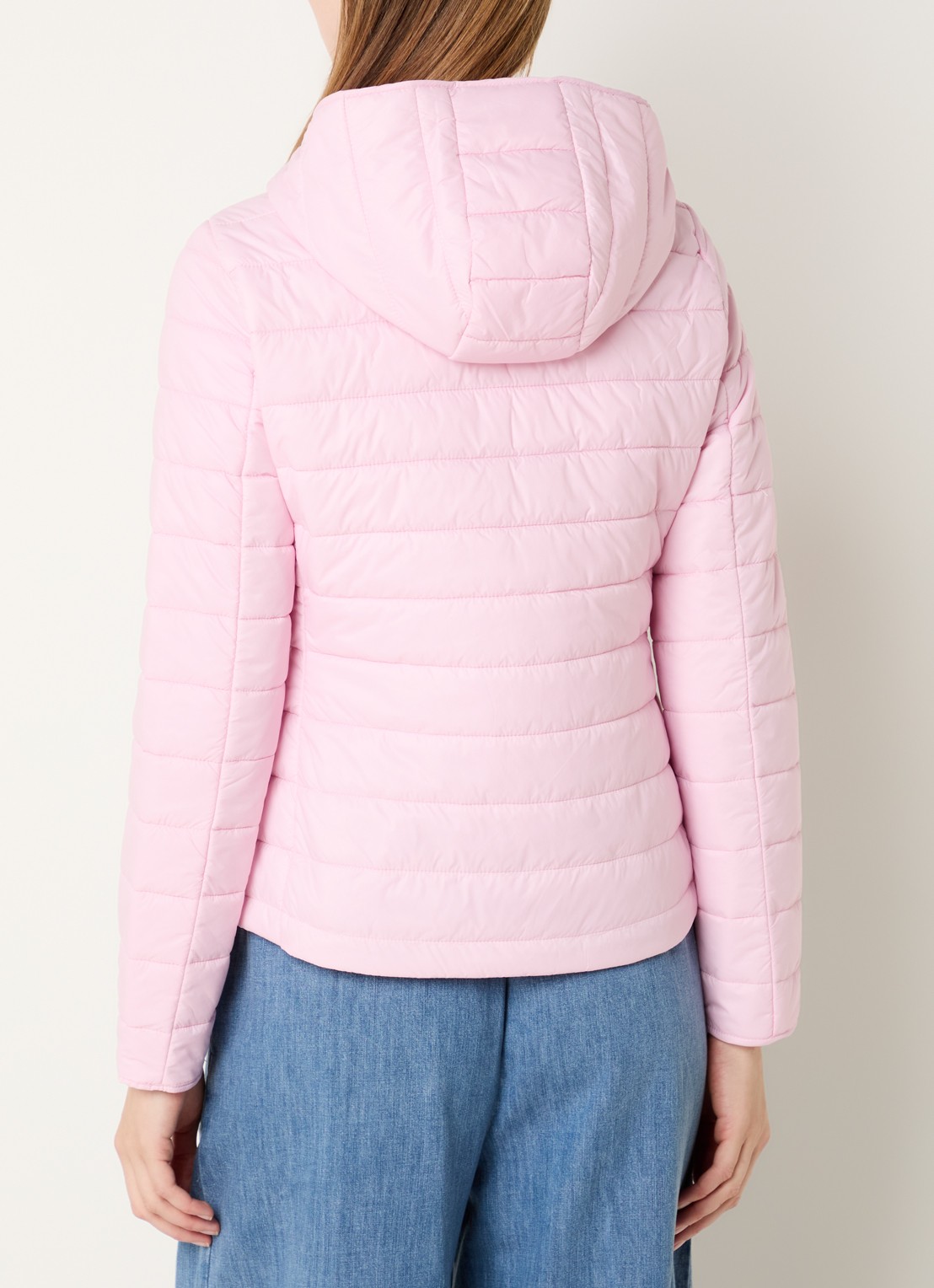 Benetton Gewatteerd jack met waterafstotende coating - achterkant 3 lichtroze