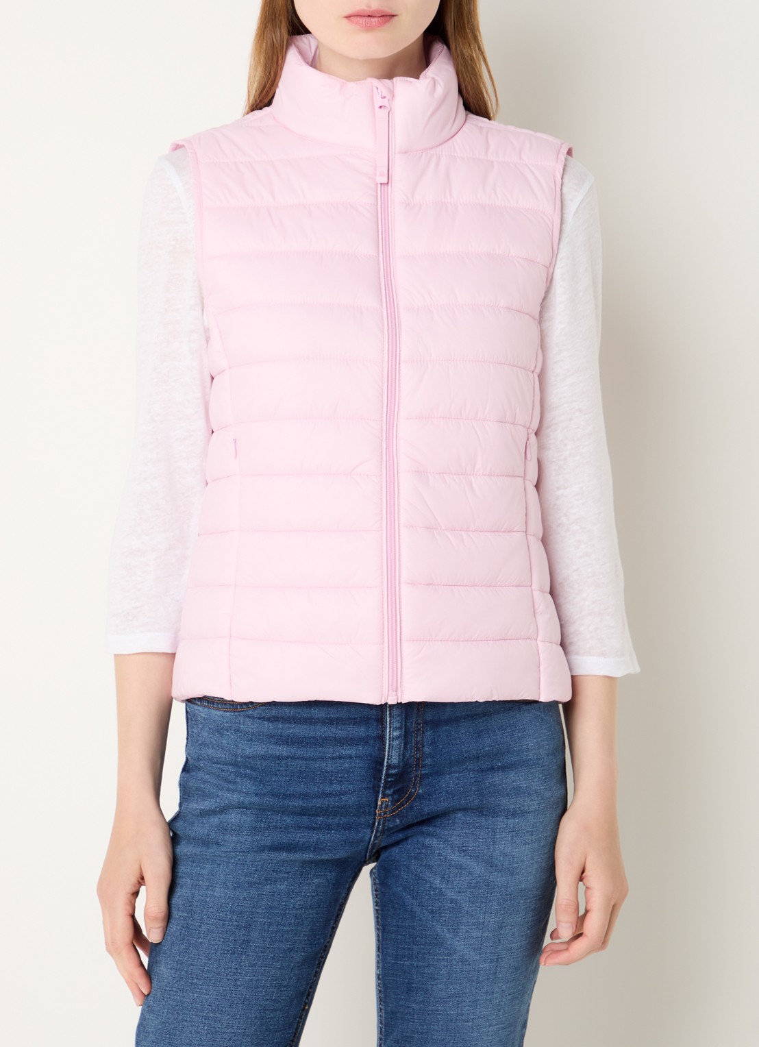 Benetton Gewatteerde bodywarmer met waterafstotende coating - detail 3 oudroze