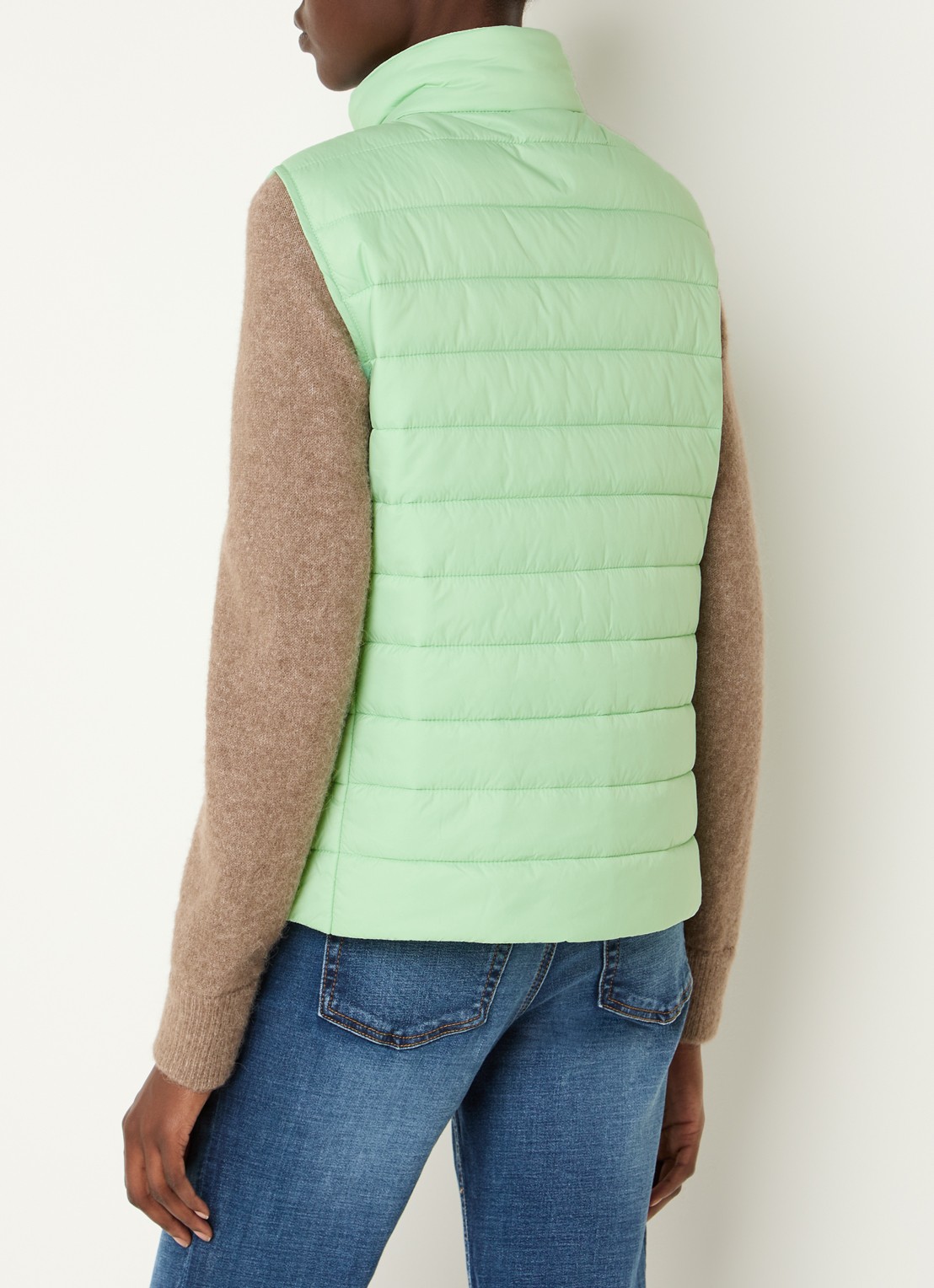 Benetton Gewatteerde bodywarmer met waterafstotende coating - achterkant 3 mint