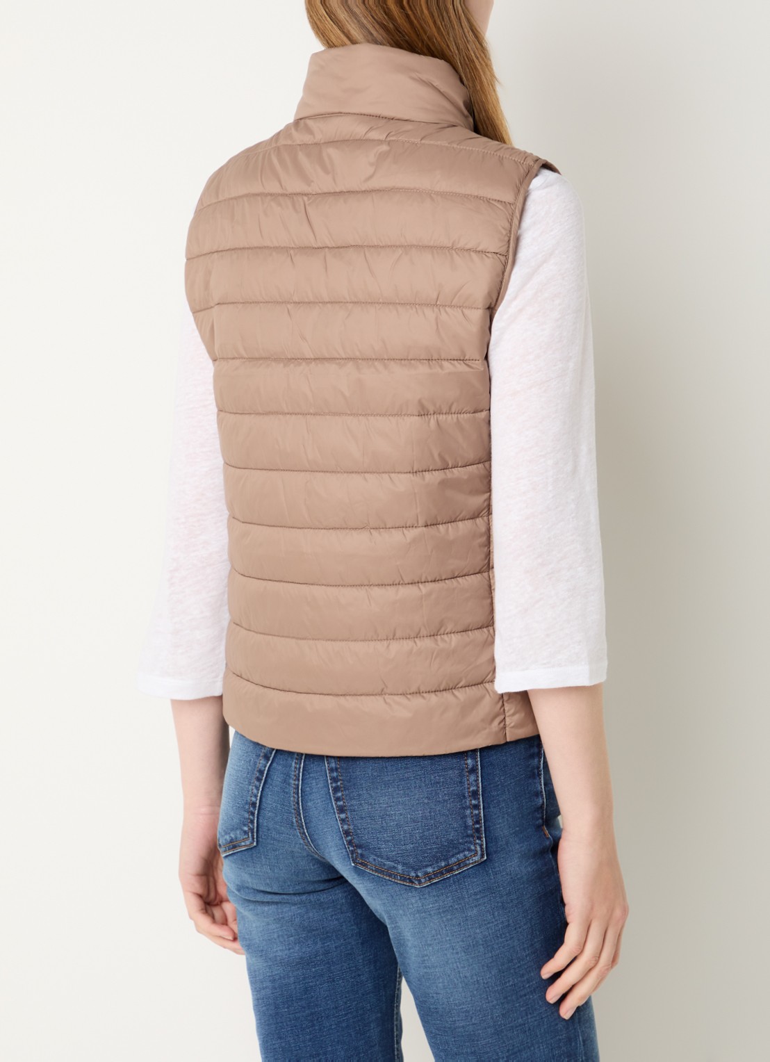 Benetton Gewatteerde bodywarmer met waterafstotende coating - achterkant 4 groen