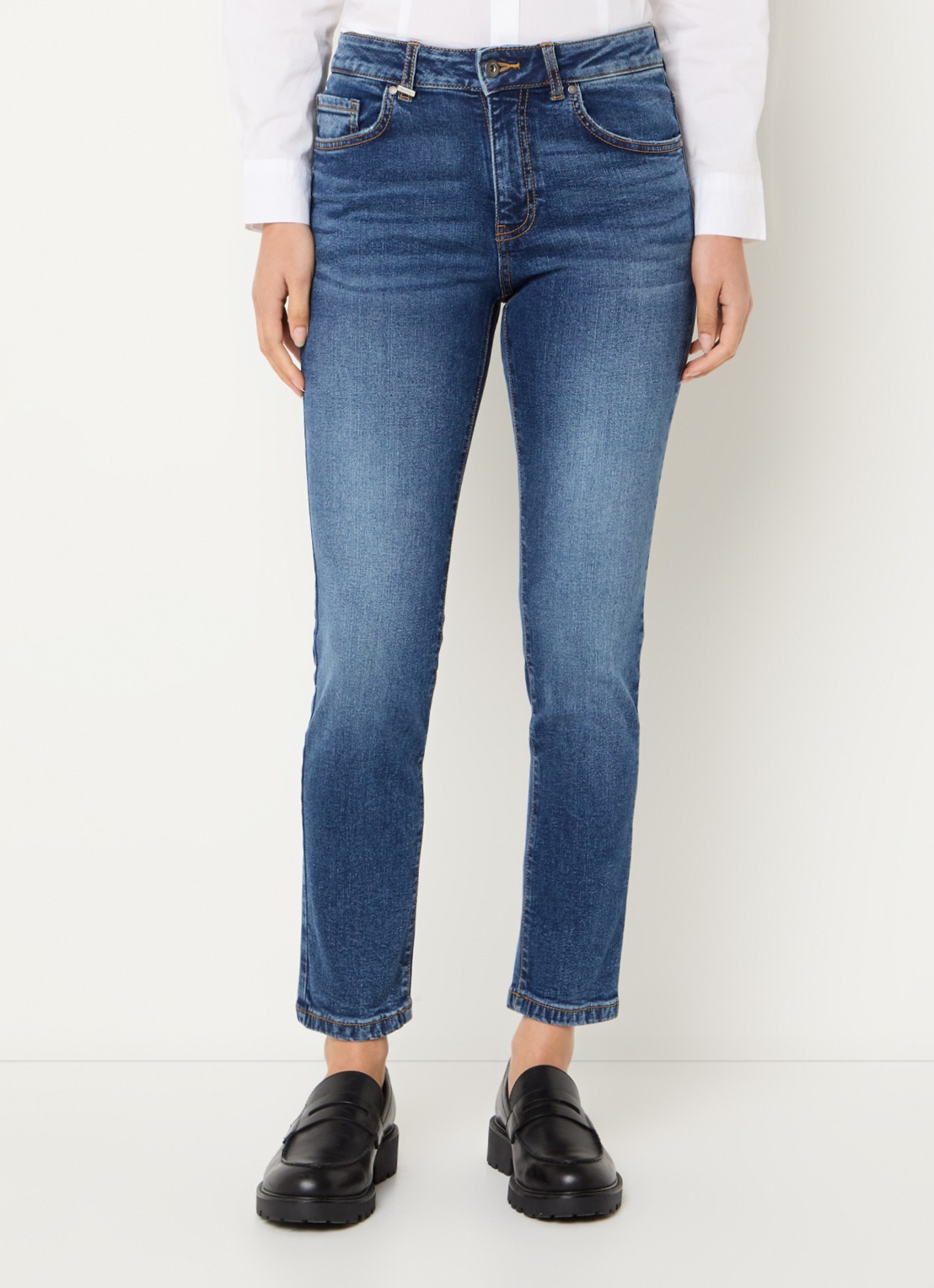Benetton High waist skinny jeans met steekzakken - detail 4 jeans