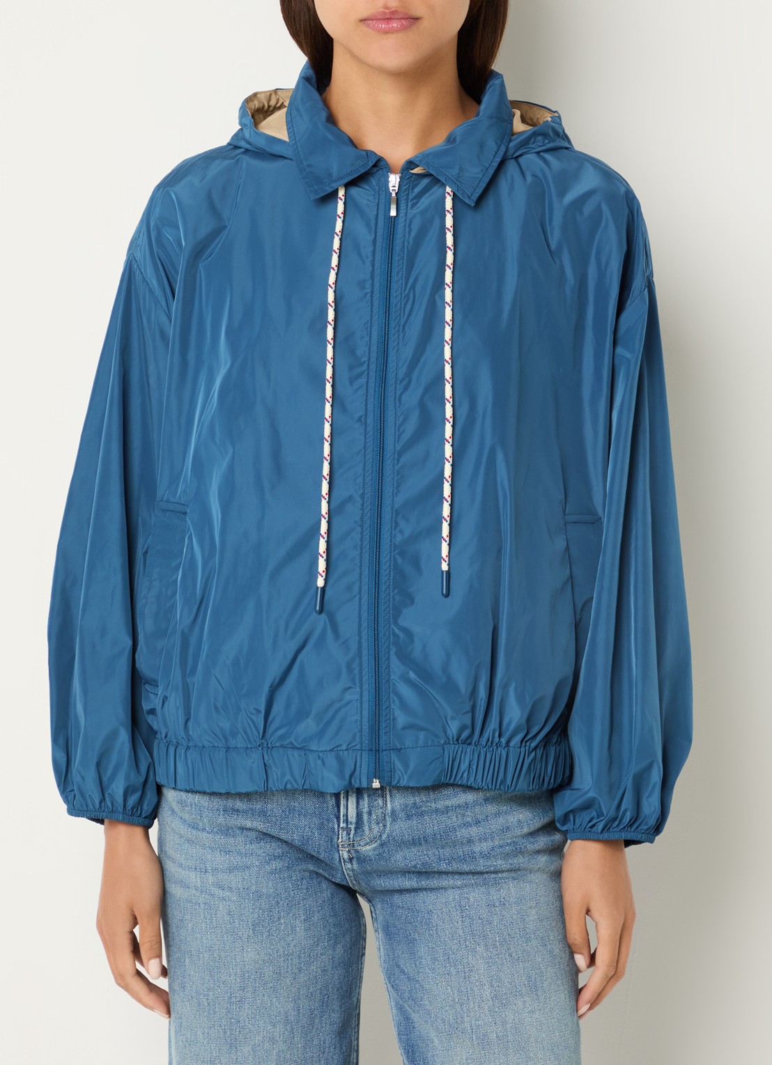 Benetton Jack met steekzakken en capuchon - detail 4 indigo