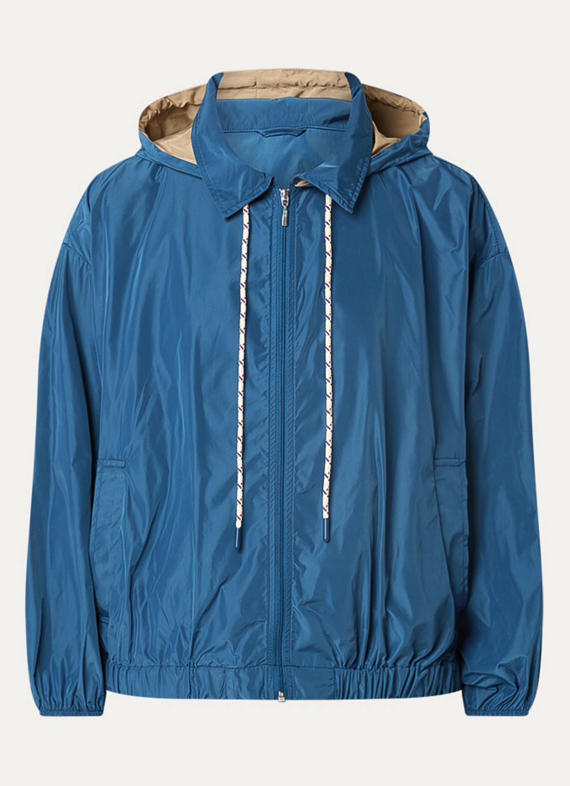 Benetton Jack met steekzakken en capuchon - voorkant 2 indigo