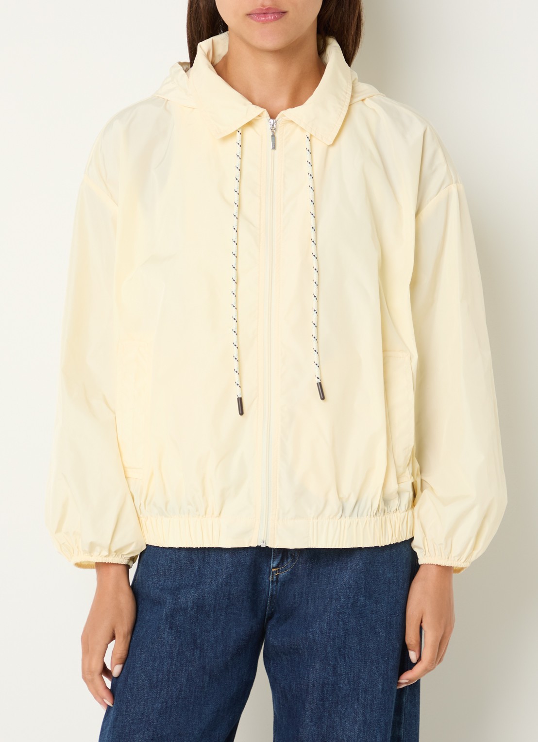Benetton Jack met steekzakken en capuchon - detail 4 lichtgeel