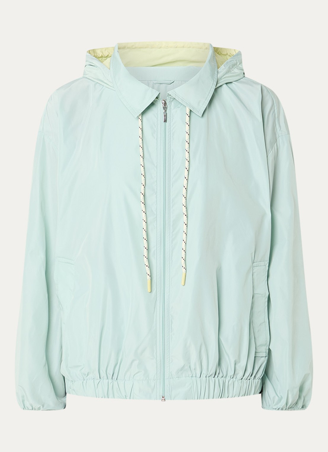 Benetton Jack met steekzakken en capuchon - voorkant 3 mint