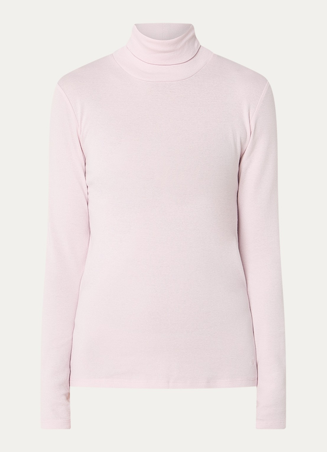 Benetton Longsleeve met col - voorkant 2 lichtroze