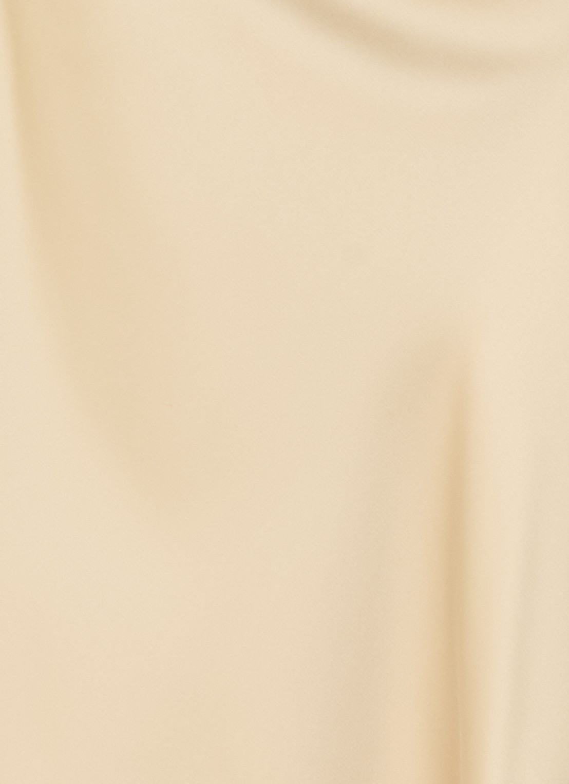Benetton Midi rok van satijn met elastische band - detail 2 camel