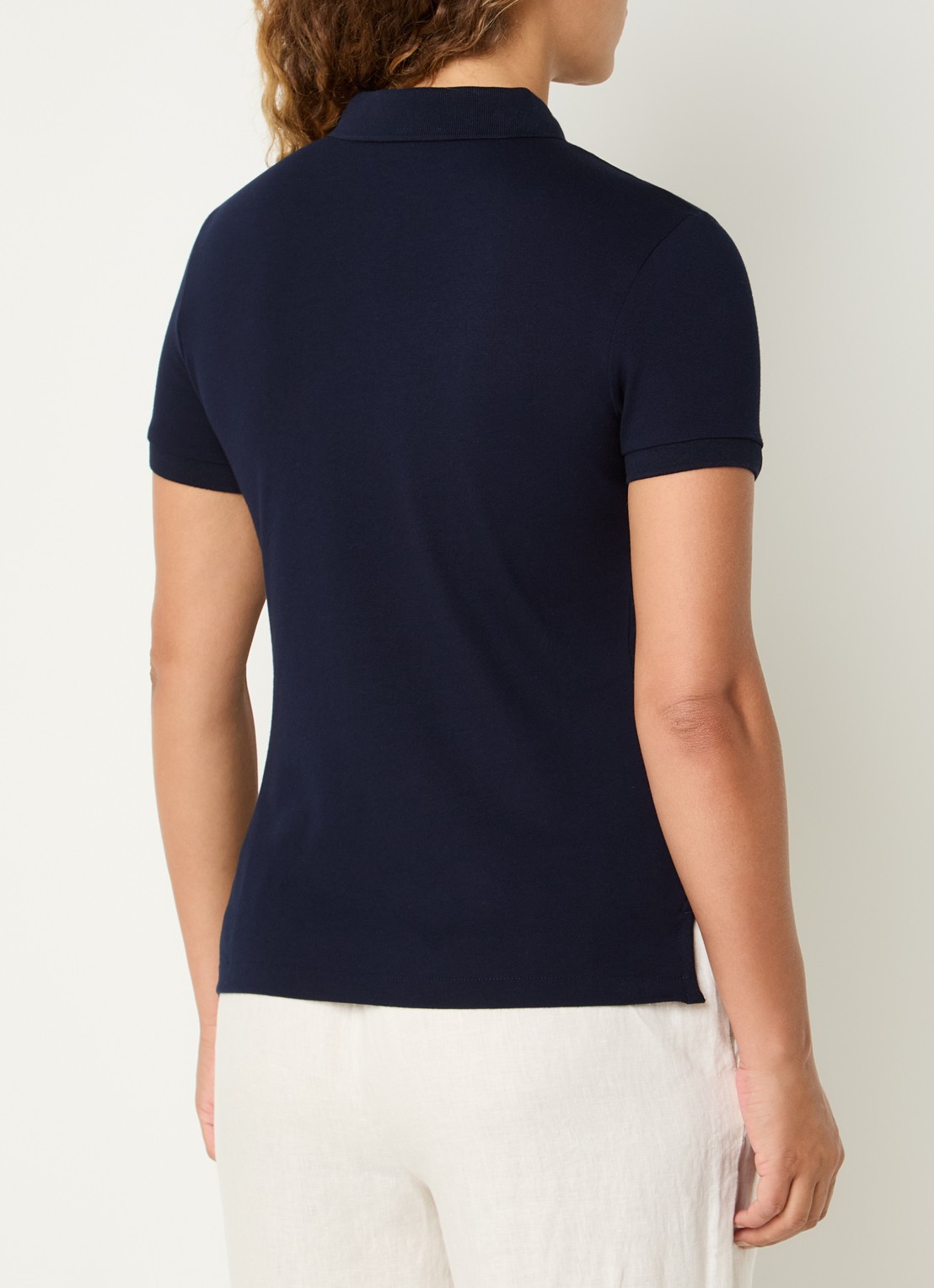 Benetton Polo met logo - achterkant 4 blauw