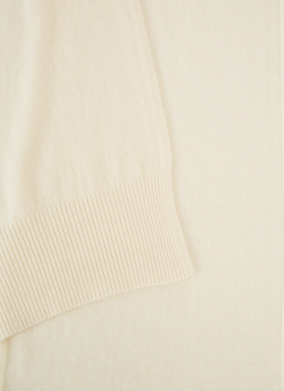 Benetton Sjaal van scheerwol 190 x 30 cm - detail 2 creme
