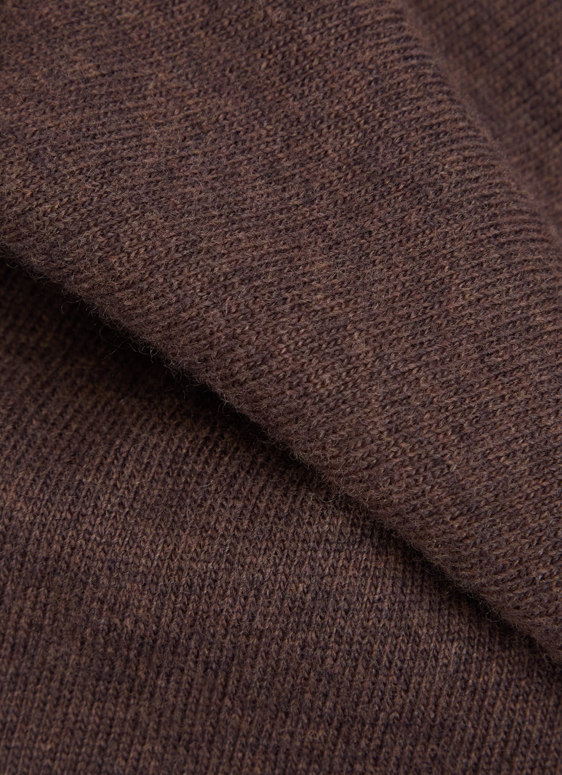 Benetton Sjaal van scheerwol 190 x 30 cm - detail 2 donkerbruin