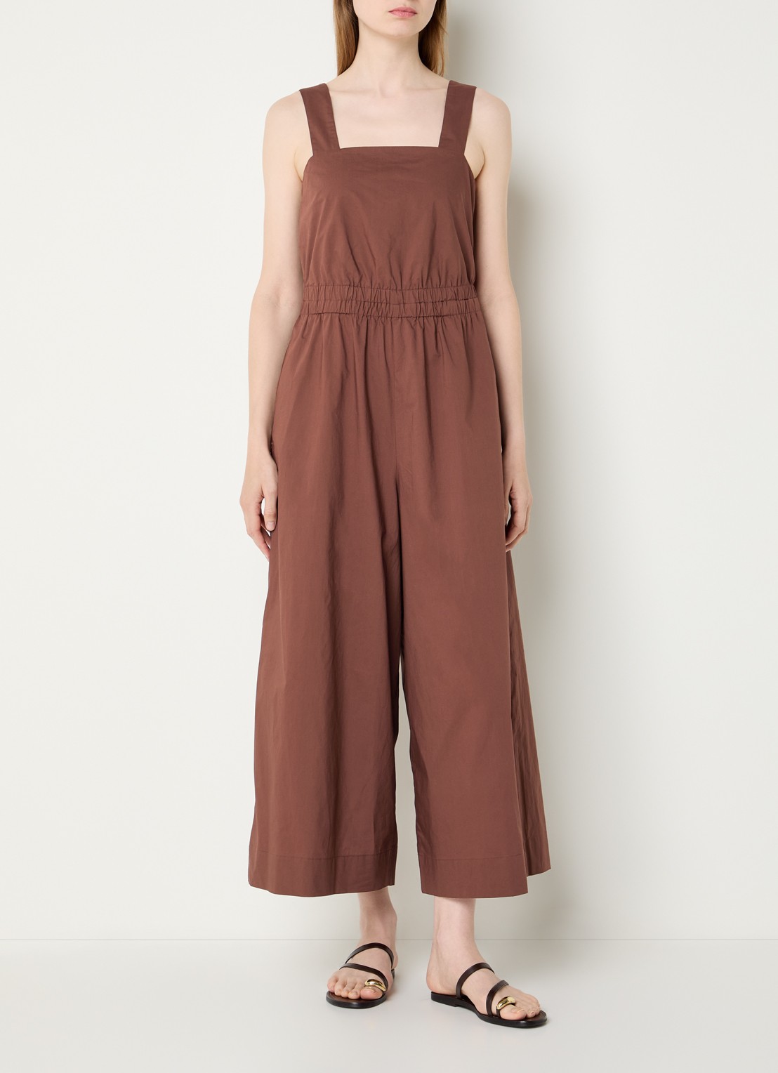 Benetton Straight fit jumpsuit met steekzakken - detail 2 bruin