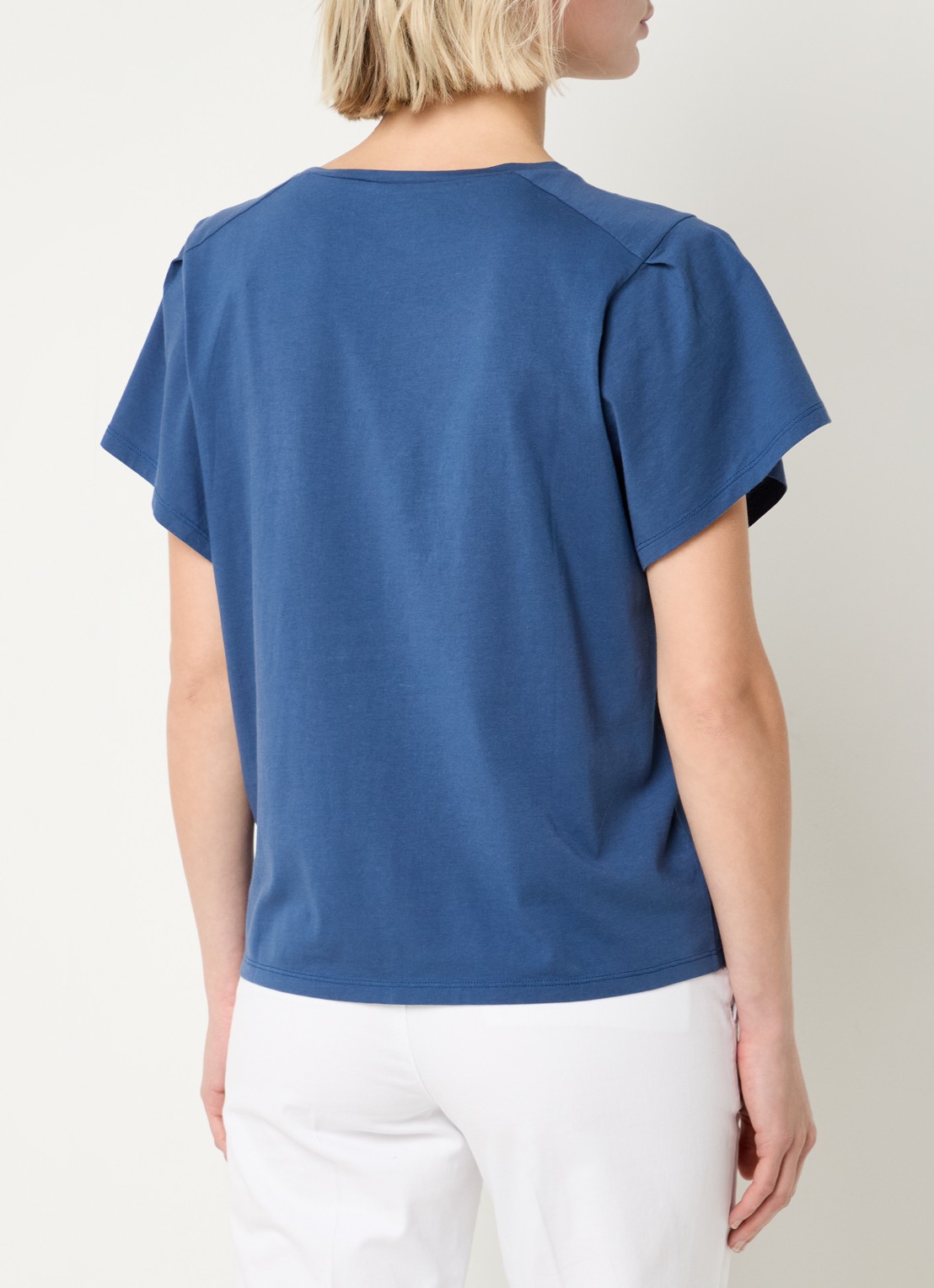 Benetton T-shirt met borduring - achterkant 2 indigo