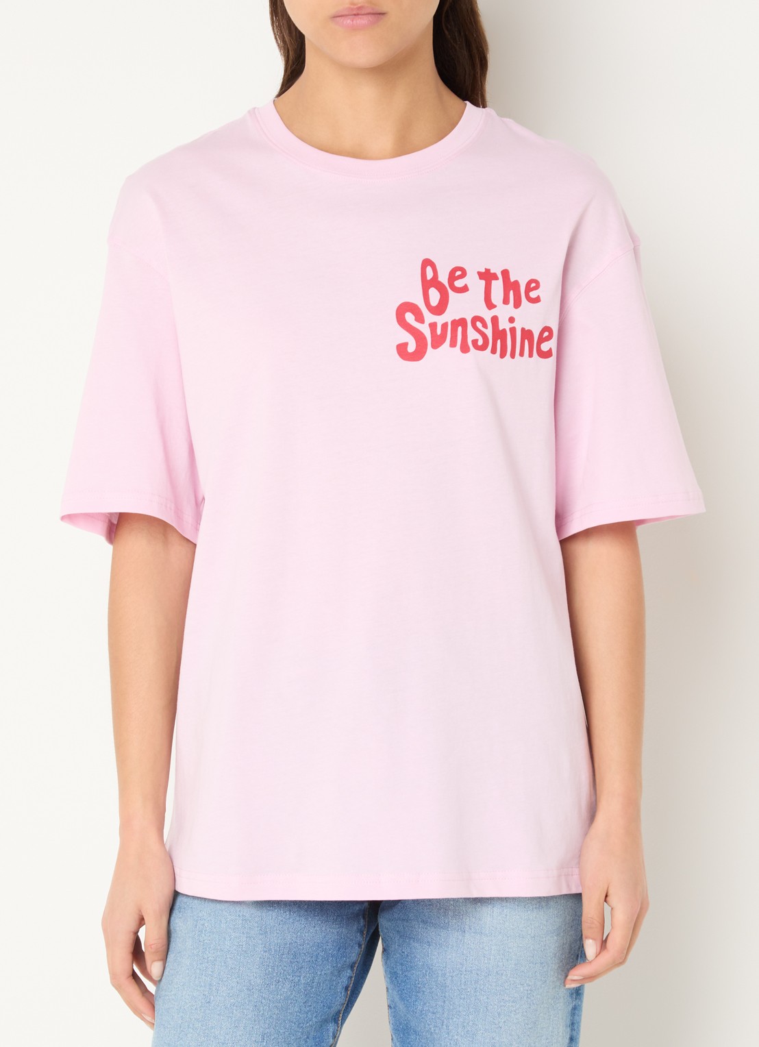 Benetton T-shirt met print - achterkant 2 roze