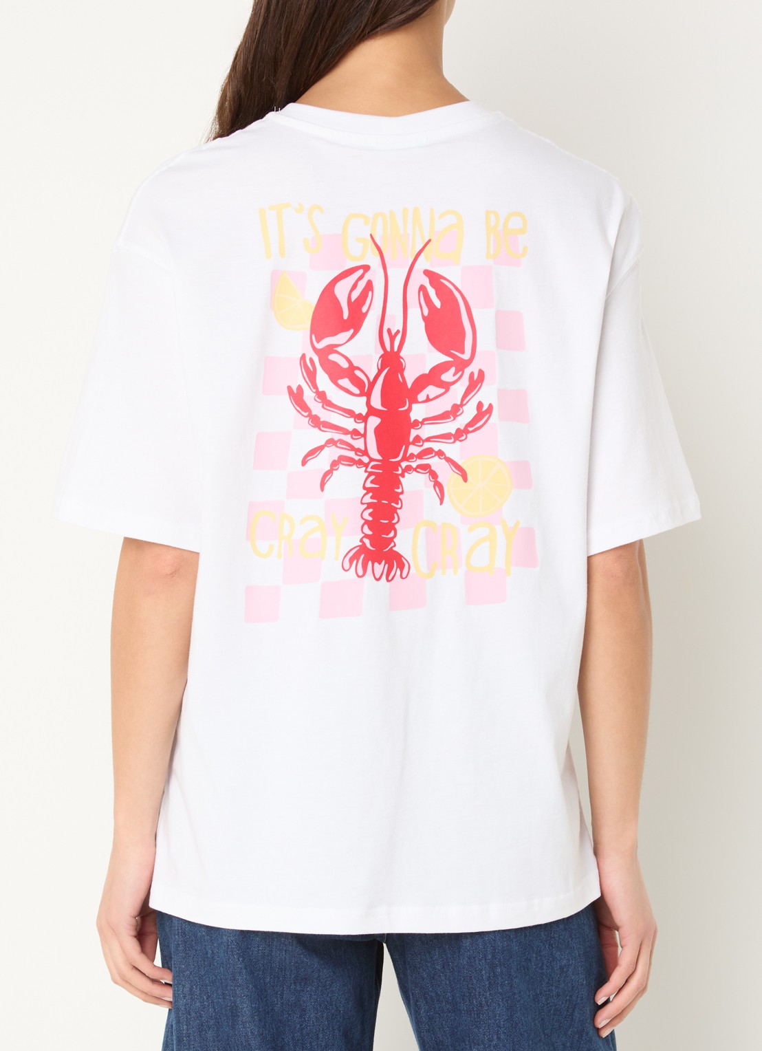 Benetton T-shirt met print - detail 4 wit
