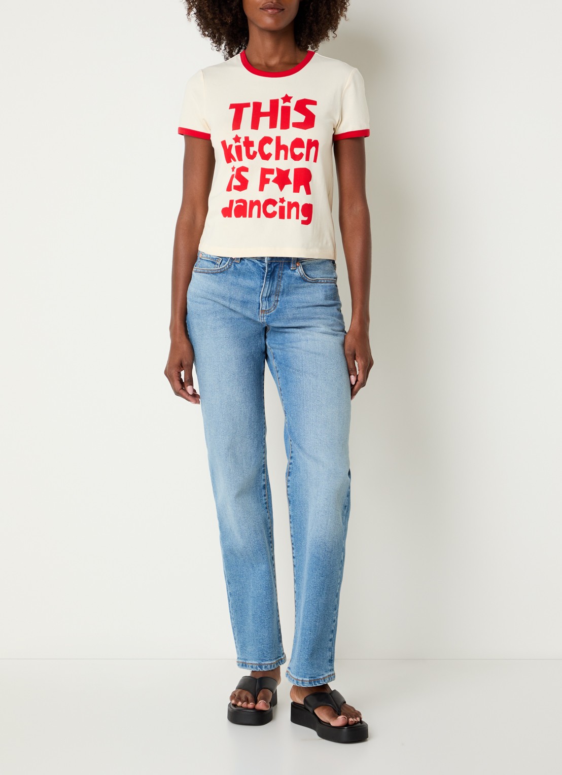 Benetton T-shirt met print - voorkant 3 rood