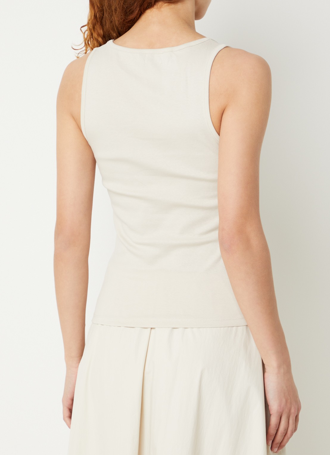 Benetton Tanktop met stretch - achterkant 3 zand