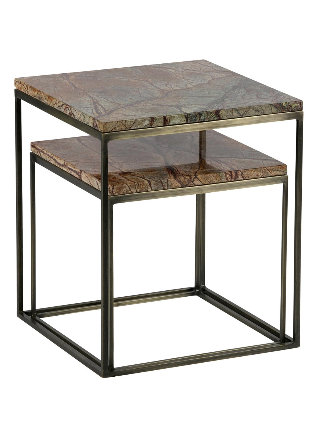 BePureHome Mellow bijzettafel set van 2 - voorkant naturel
