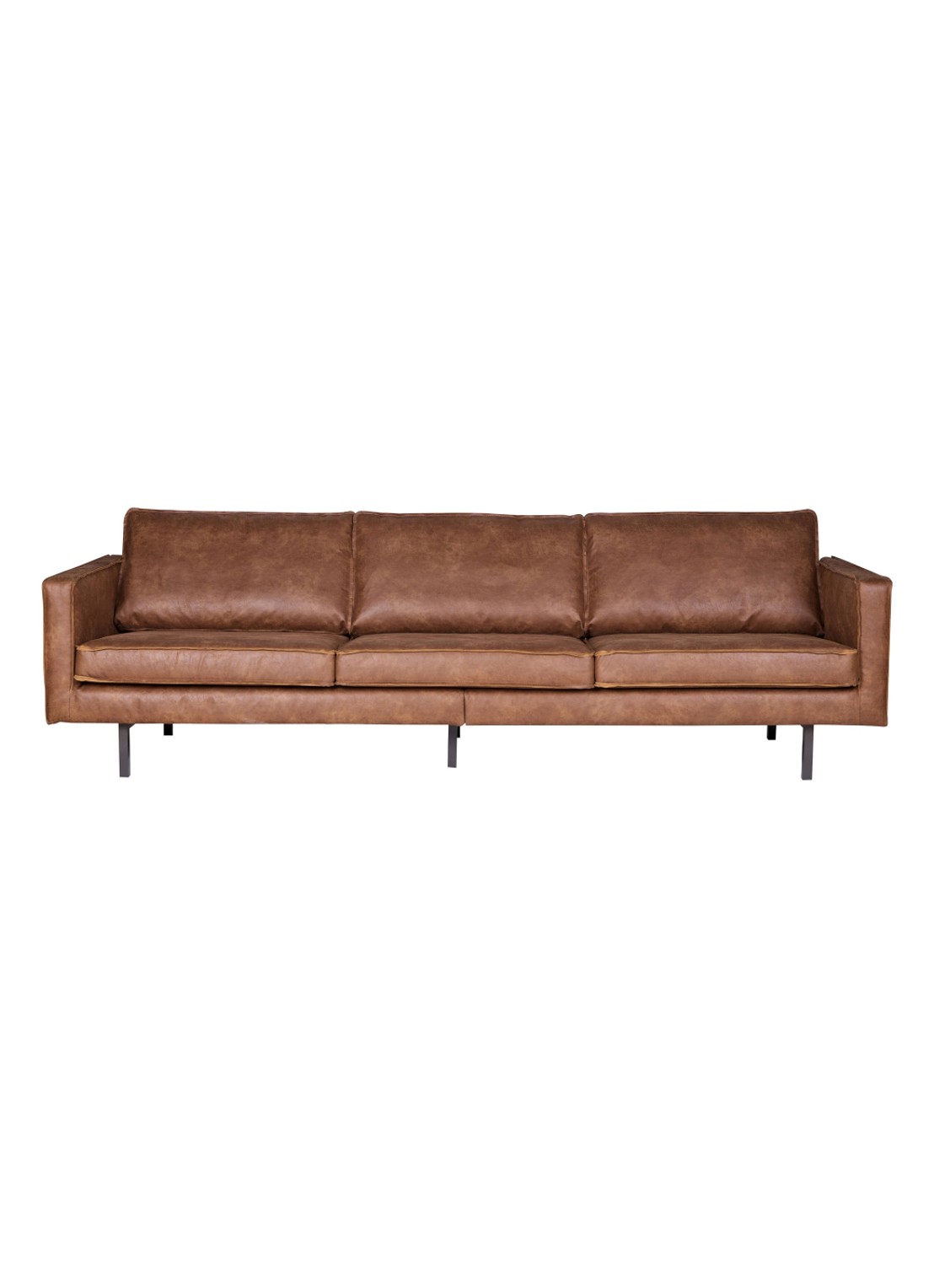 BePureHome Rodeo bank 3-zits - voorkant cognac