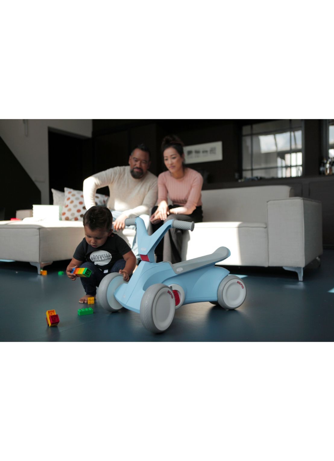 Berg Toys GO² 2-1 loopfiets - voorkant 2 blauw