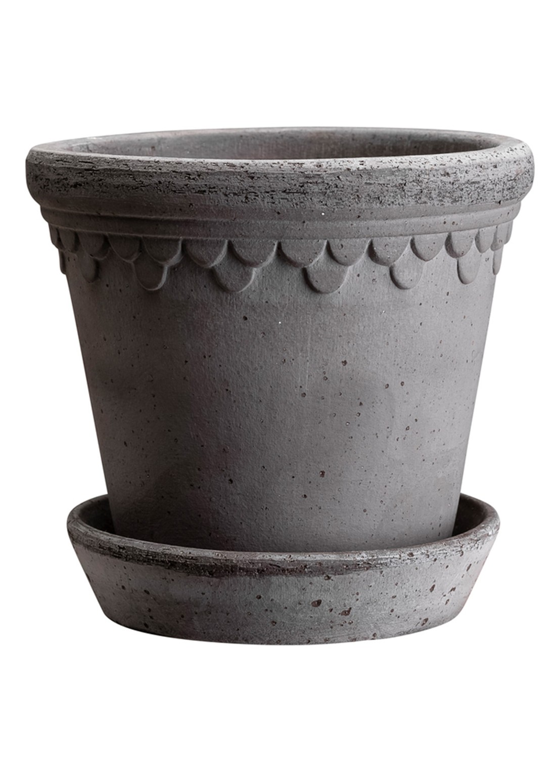 Bergs Potter Københavner bloempot voor binnen en buiten Ø21 cm - voorkant grijs